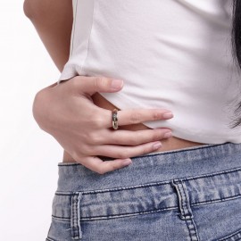 Birthstone Anxiety Ring With Swarovski Crystal